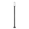 Z-Lite Sana 2 Light Outdoor Post Mounted Fixture, Black & White Opal 593PHMR-567P-BK - alternate 5